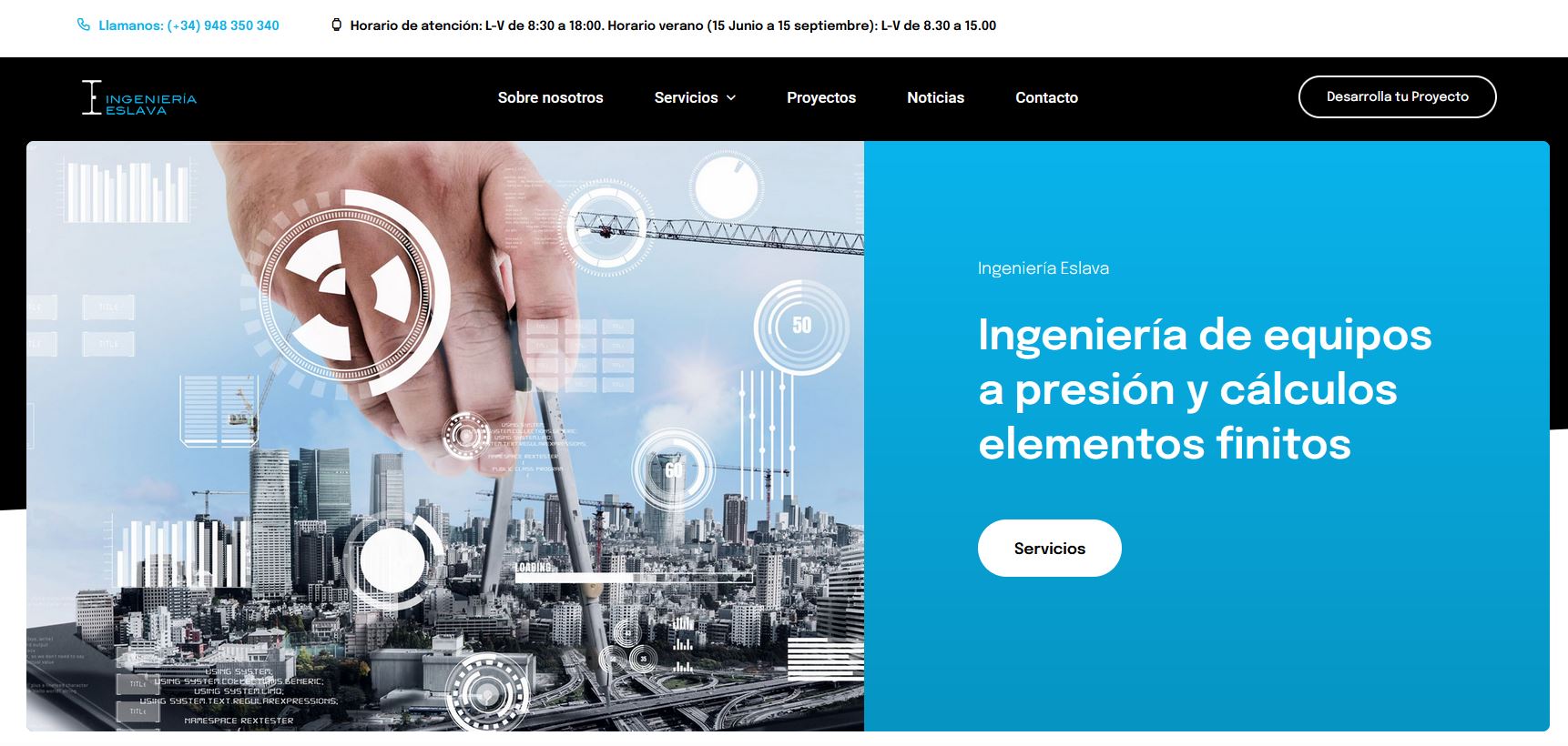 Nueva web Ingenieria Eslava